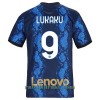 Inter Milan Romelu Lukaku 9 Hjemme 2021-22 - Herre Fotballdrakt